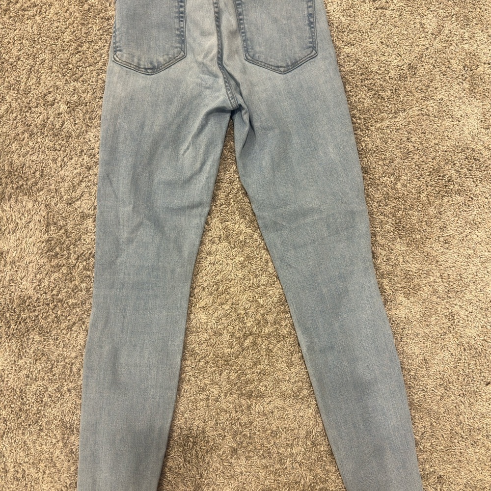 Good American Light Wash Skinny Jeans | Women's Size 0 / 25 High-Rise - Picture 7 of 8